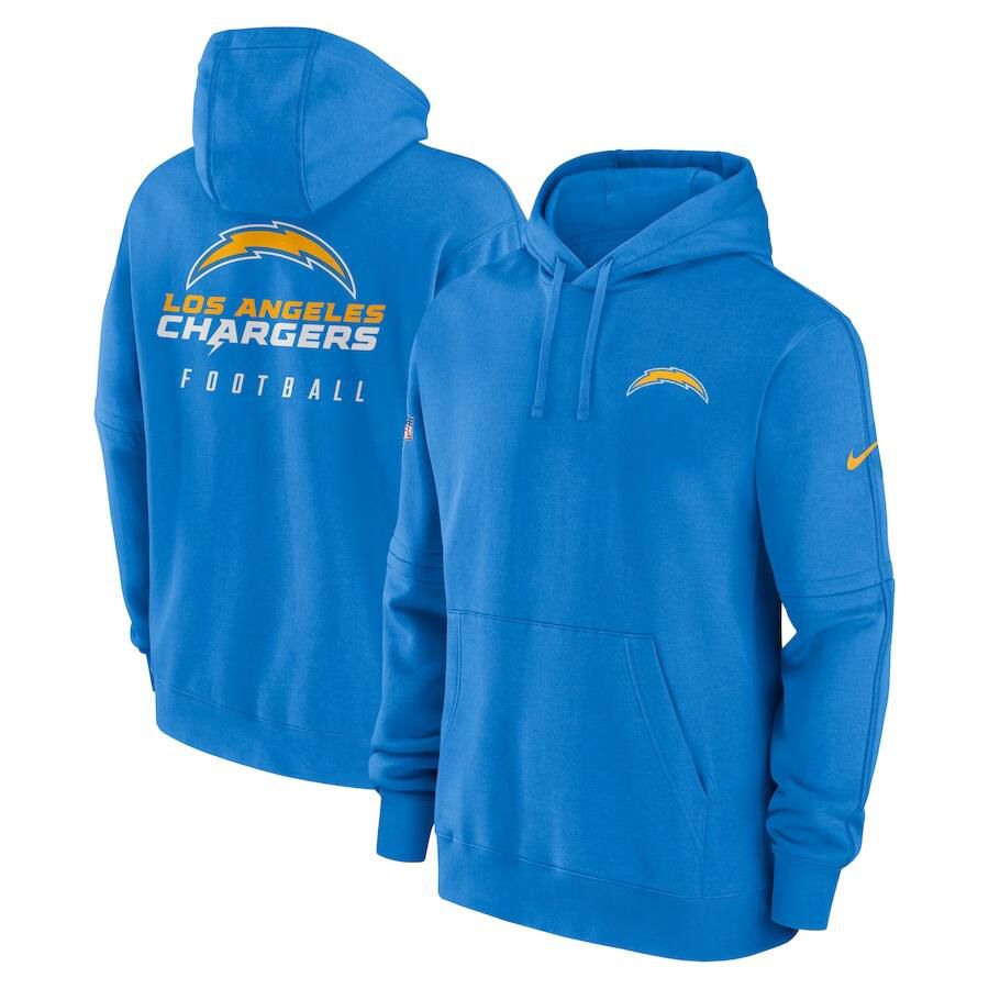Men 2023 NFL Los Angeles Chargers blue Sweatshirt style 1